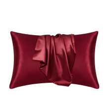 (red, 51cmx66cm) 100% Natural Mulberry Silk Pillow Case Real Silk Protect Hair Skin Pillowcase Any Size Customized Bedding Pillow Cases Cover