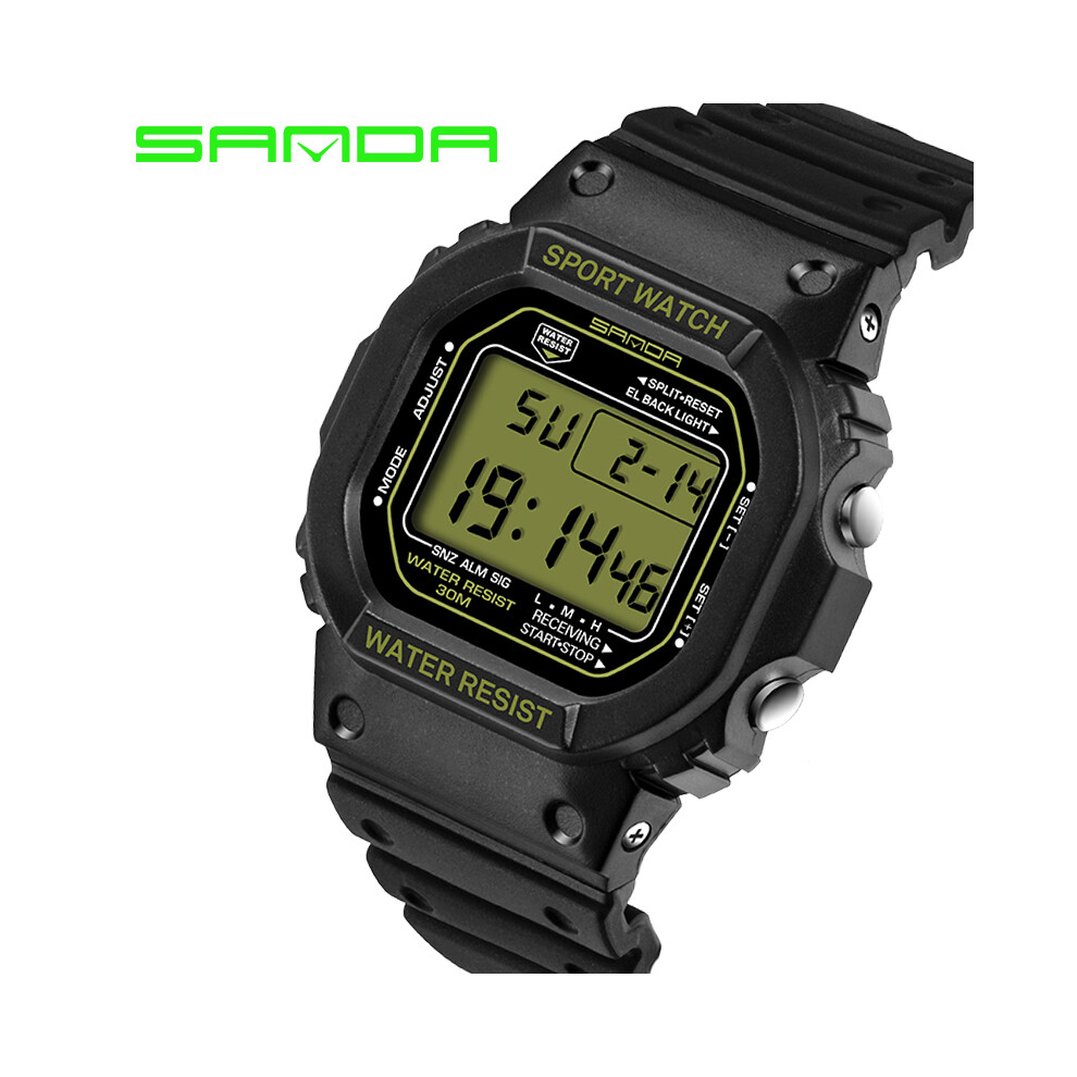 (Femme or) SANDA Marque Montre LED Numérique Sport Militaire Montres Bracelet Électronique Horloge Dames