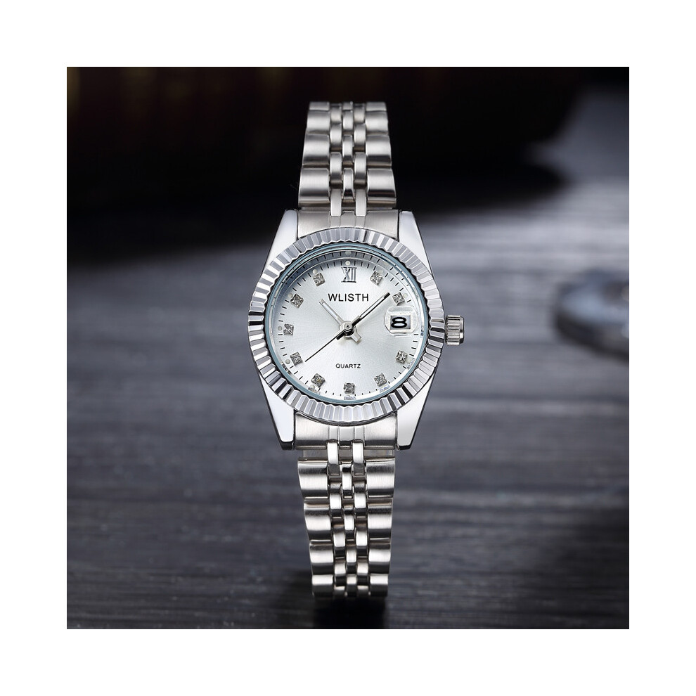 (femmes argent argent) Reloj Hombre 2017 Hommes Montre-bracelet Hommes Montres Top Marque Luxe Femmes