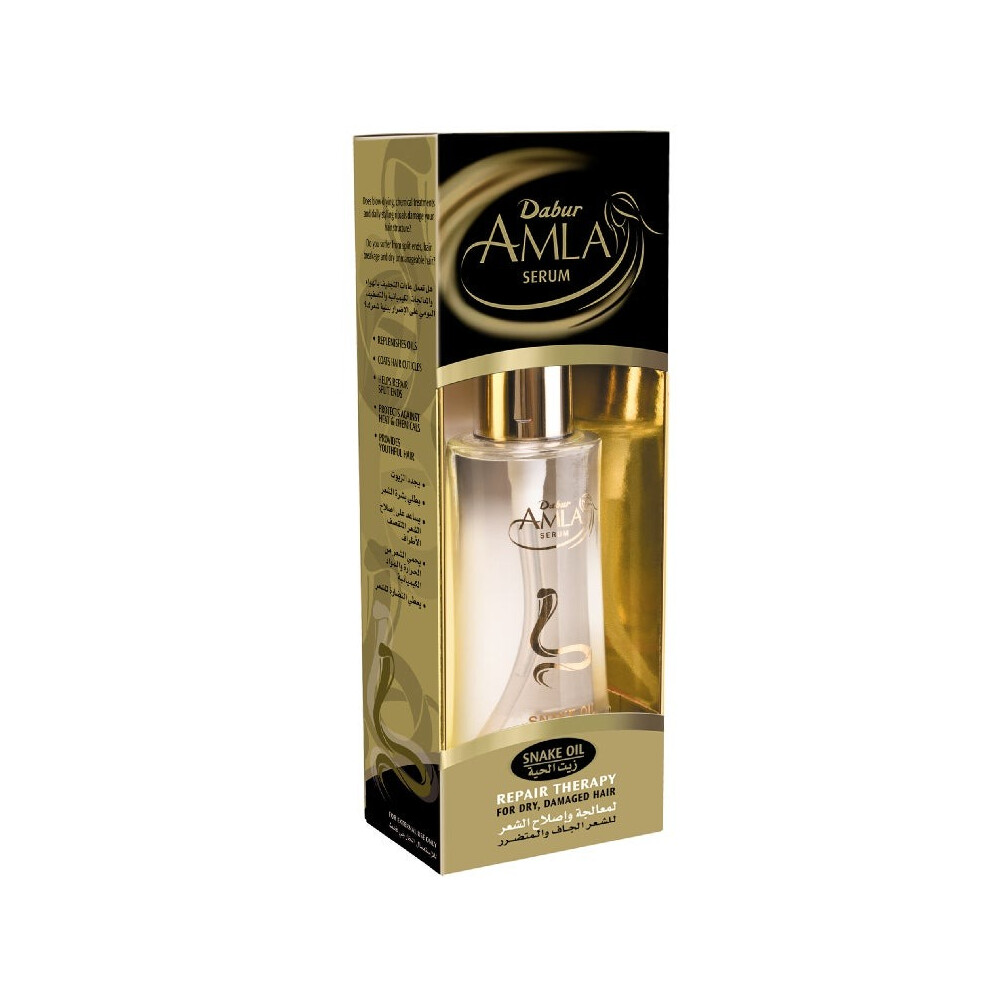 Dabur Amla Snake Oil Hair Serum Repair Therapy 50ml | Strengthening, Hydrating & Nourishing | For Dry & Damaged Hair