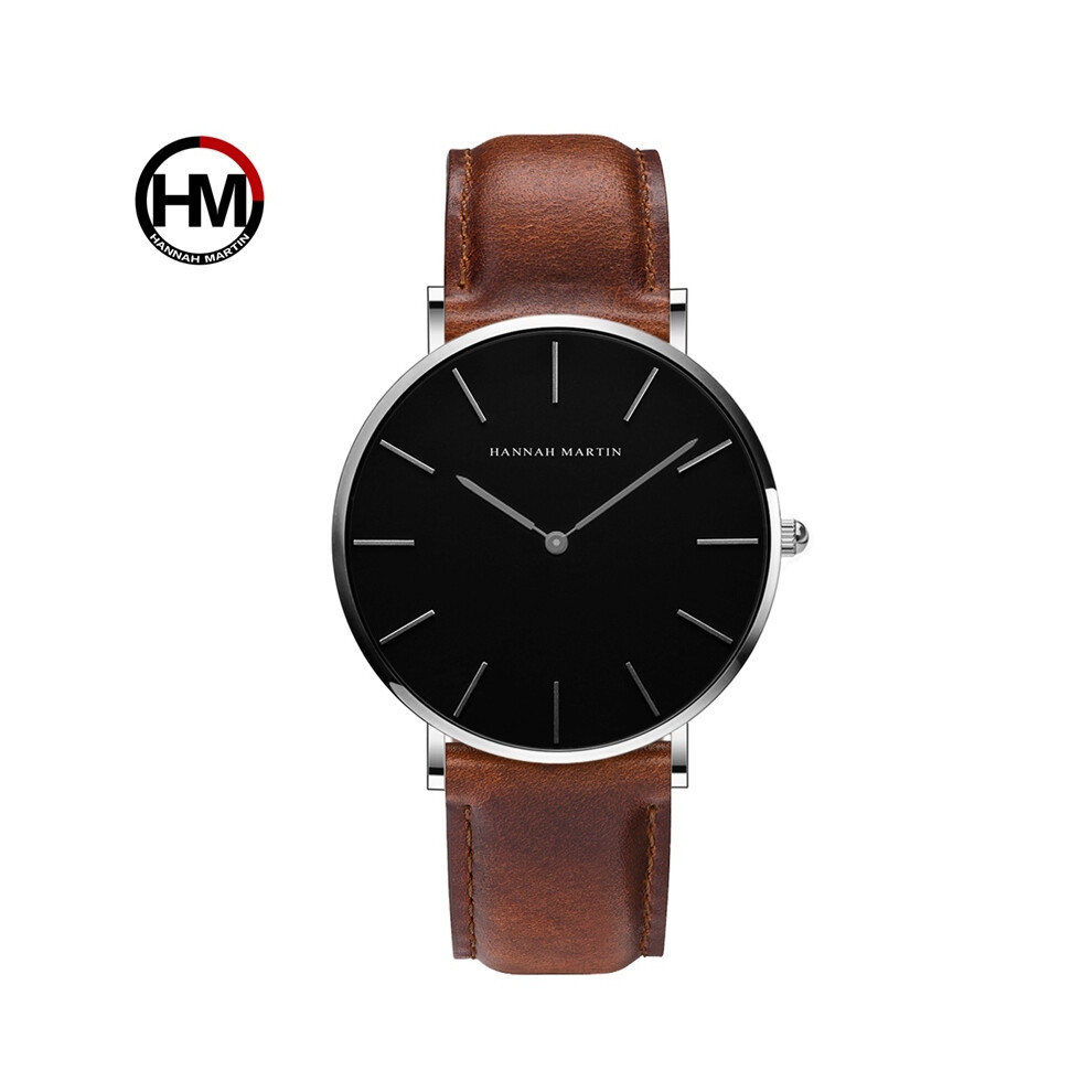 (CH02-YK) Montres japonaises à quartz pour hommes, simples, étanches, de marque, en nylon noir, sport,