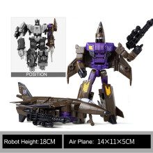 (B101 GEEN DOOS) Haizhixing 5 IN 1 Transformatie Bruticus 5IN1 Sets Vliegtuigen Auto's Tank Robot Speelgoed