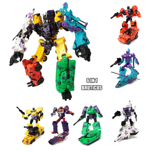 (6IN1 Bruticus) HZX Action Figure Toys G1 Superion ID…