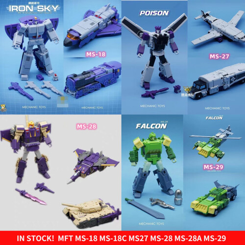 (MS-28A avec boîte) MFT MS-18 IRON SKY MS-27 POISON Octane MS-28 Thunderbplt Blitzwing MS-18C MS-29 1