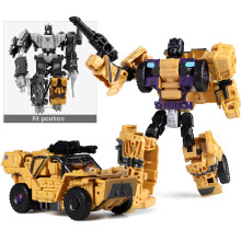 (B-104 no box) Transformers HaiZhiXing 5in1 G1 Combiners Bruticus Tank Brawl Swindle Blast Off