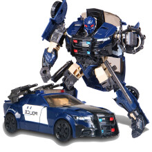 (Sans boîte d'origine) BMB Transformation G1 Barricade TF5 Polic Car Model Voyager Figurine d'action