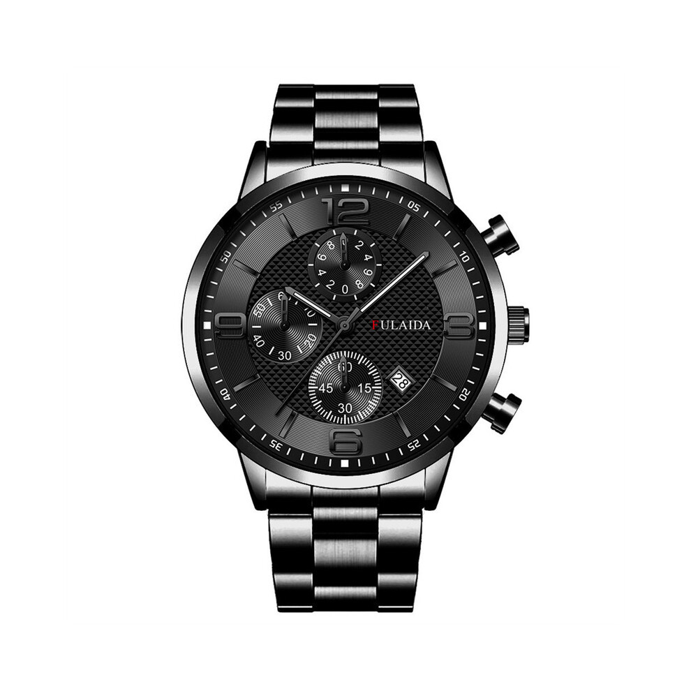 (F)Sport Montre-bracelet analogique à quartz pour homme avec boîtier en acier inoxydable et bracelet