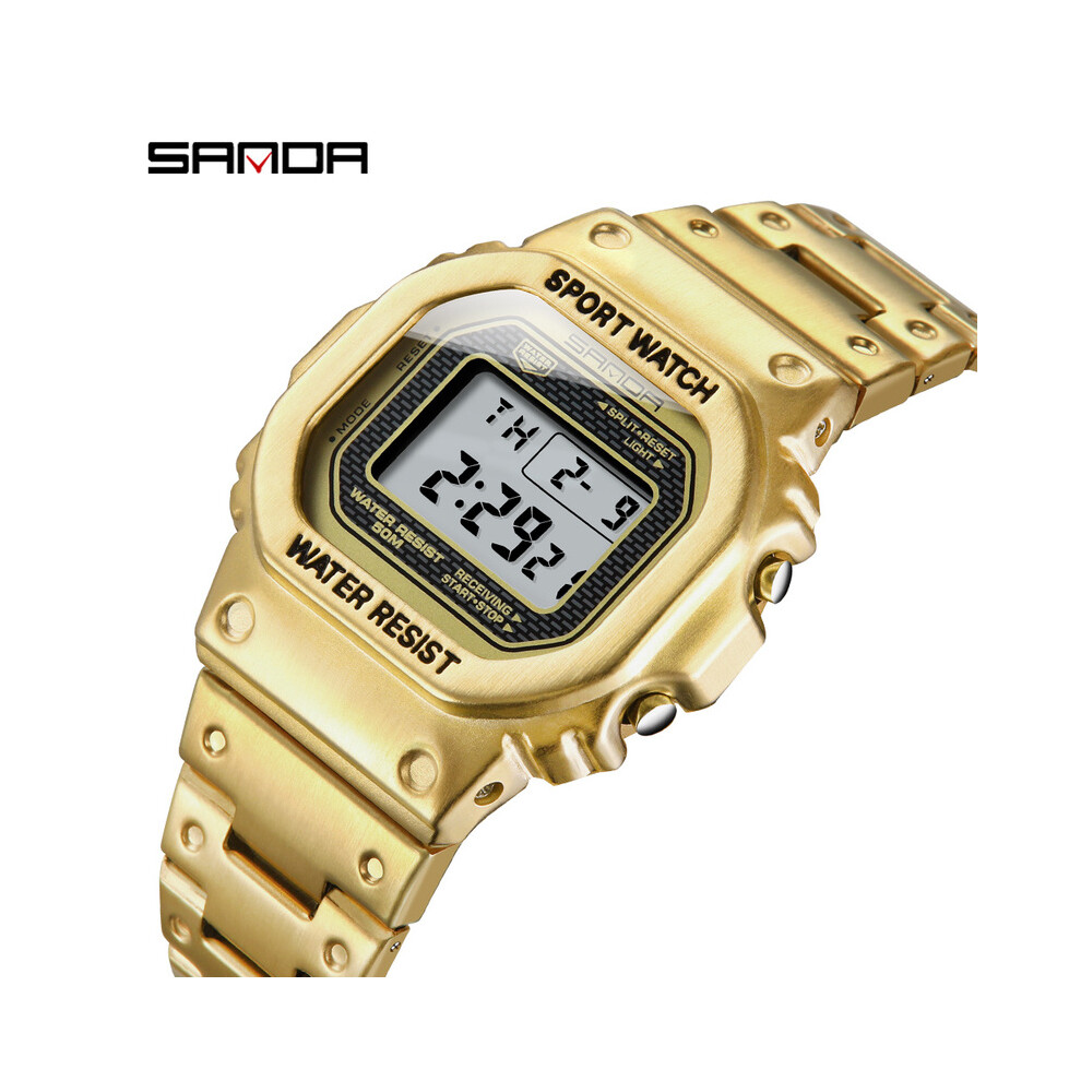 Montre numérique unisexe SANDA G style LED, marque de luxe, montre électronique pour homme et femme,