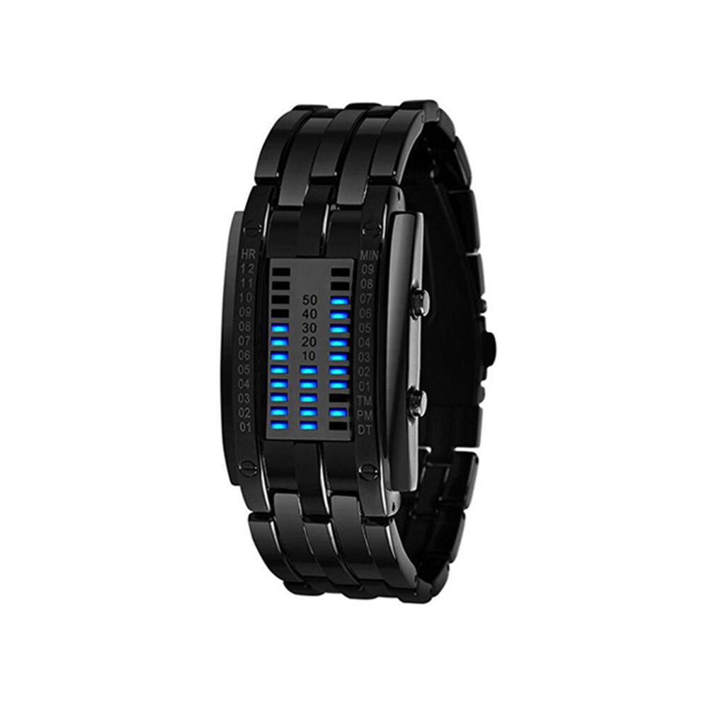Montres de sport pour couple (bleu et noir) - Marque populaire - Luxe - Hommes et femmes - Créatives