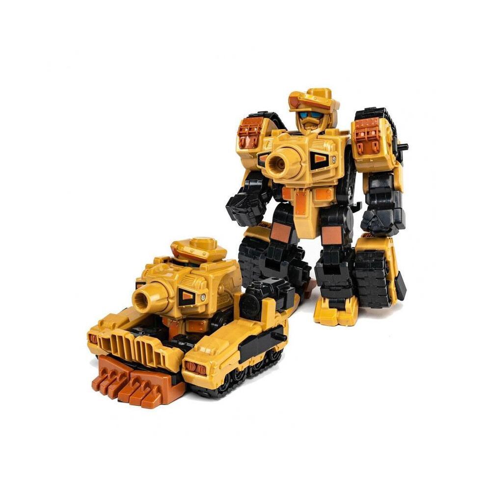 (Jaune) Jouet robot pour enfant à collectionner Robot transformable Avion Tracteur Modèle Jouet Garçon
