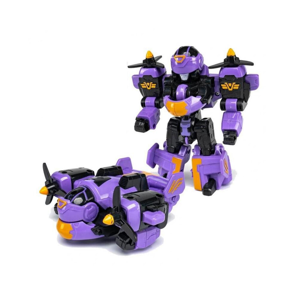 (VIOLET) Jouet robot pour enfant à collectionner Robot transformable Avion Tracteur Modèle Jouet Garçon