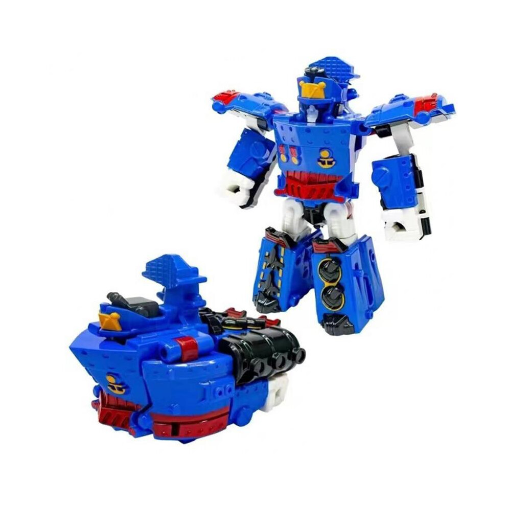 (Bleu foncé) Jouet robot pour enfant à collectionner Robot transformable Avion Tracteur Modèle Jouet