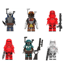 6pcs set Star Wars Minifigure Model Building Block Figure Toy Kid Toy