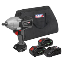 Sealey SV20 Series Brushless Cordless Impact Wrench Kit - Black