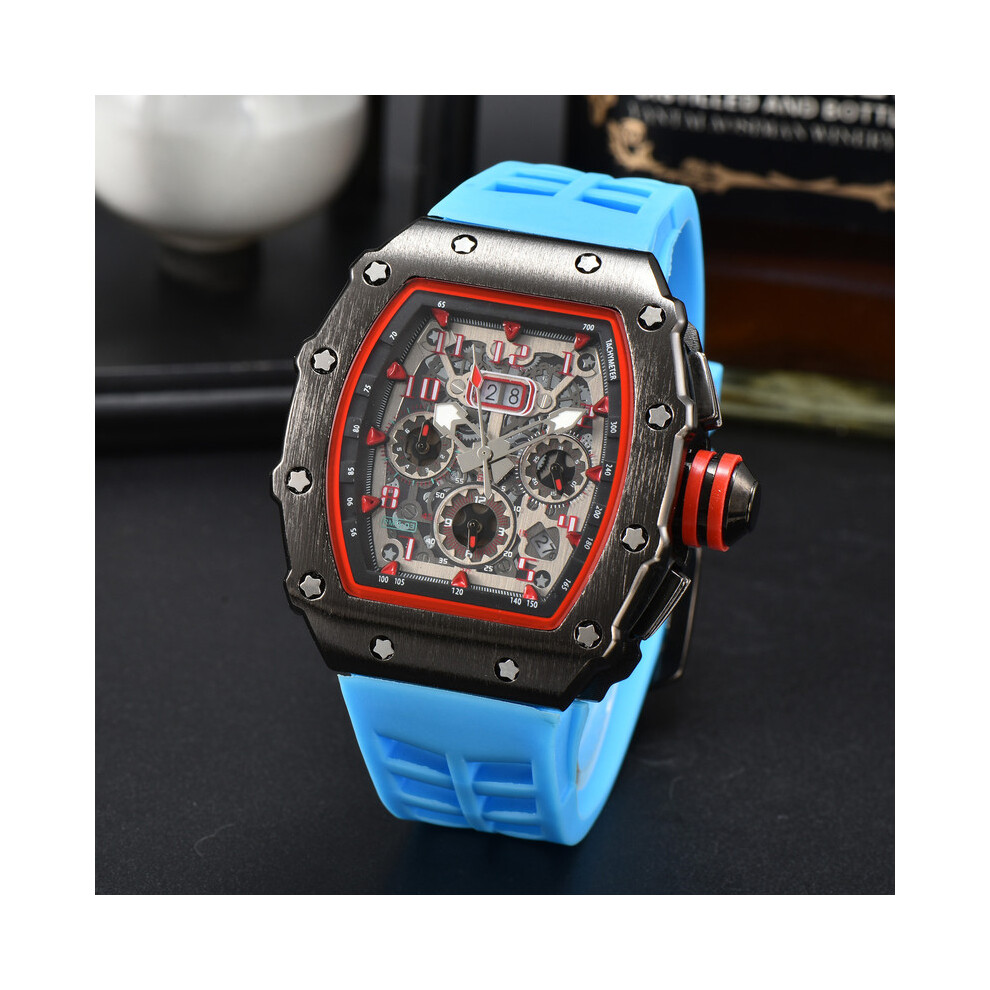(14)Montre pour homme à mouvement multifonction à 6 broches Richard Top AAA Montre de luxe Montre automatique