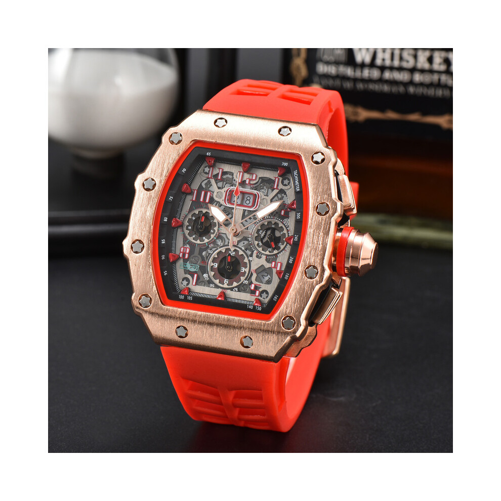 (16)Montre pour homme à mouvement multifonction à 6 broches Richard Top AAA Montre de luxe Montre automatique