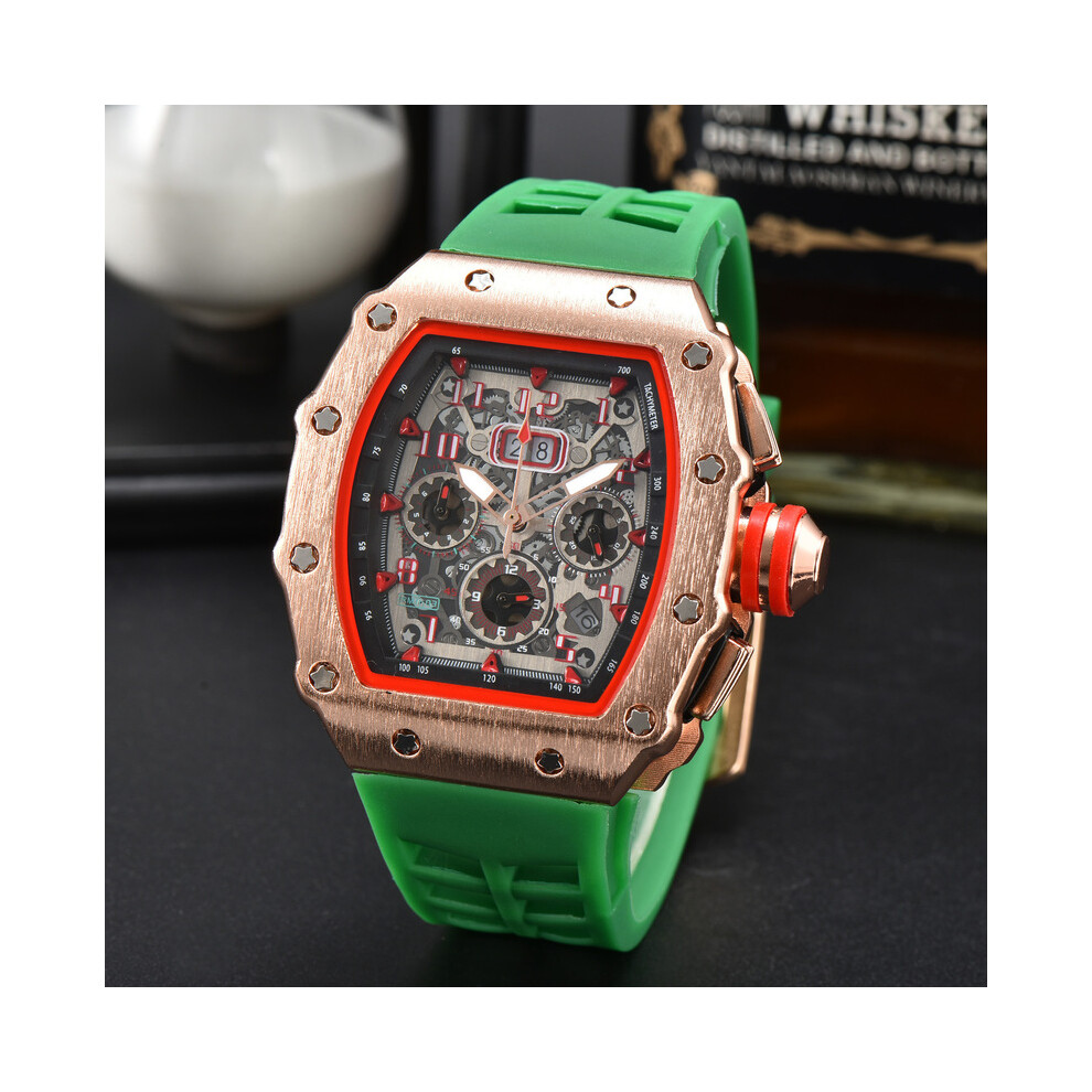(6) Montre homme de luxe AAA de haute qualité Fonction seconde automatique à 6 broches Sens mécanique