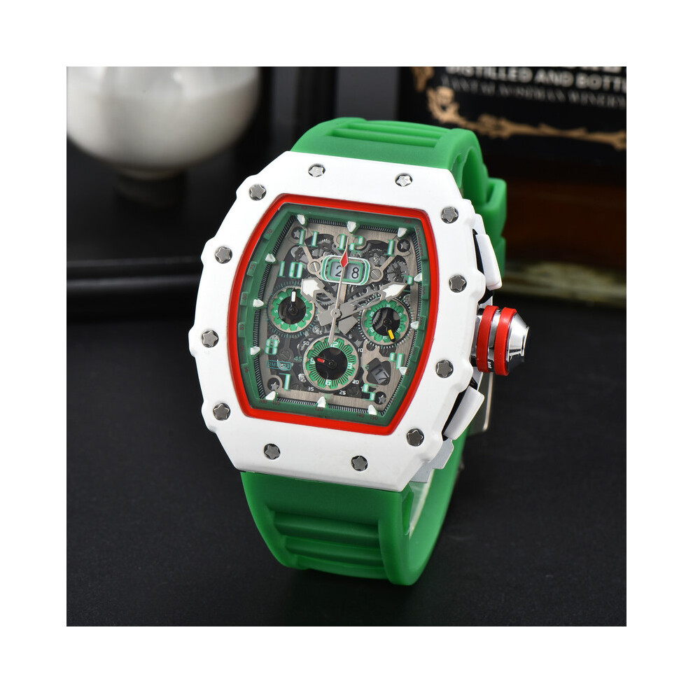 (7) Montre homme de luxe AAA de haute qualité Fonction seconde automatique à 6 broches Sens mécanique