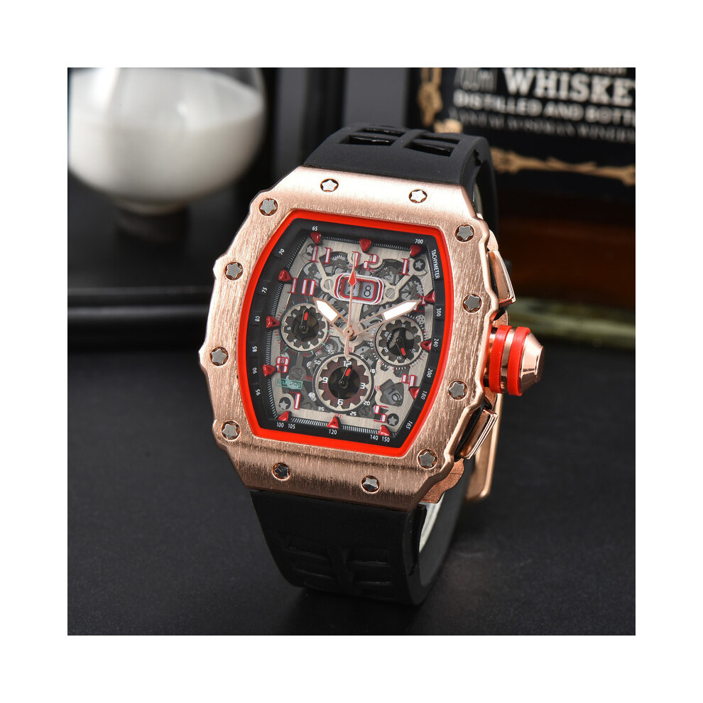 (15) Montre homme de luxe AAA de haute qualité Fonction seconde automatique à 6 broches Sens mécanique