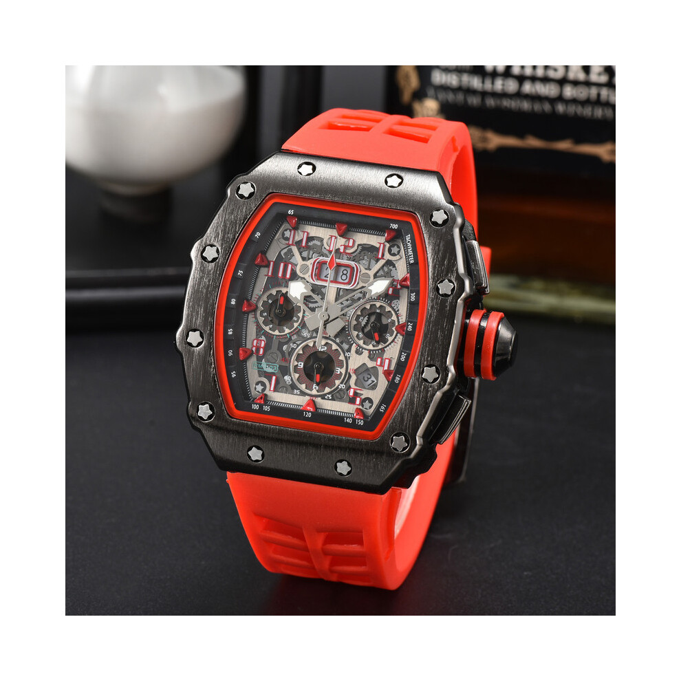 (9) Montre homme de luxe AAA de haute qualité Fonction seconde automatique à 6 broches Sens mécanique