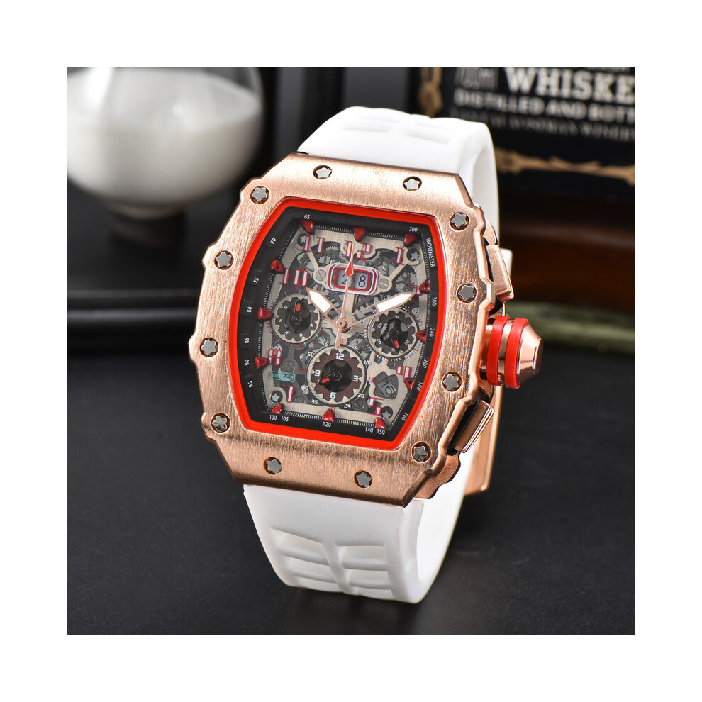 (2) Montre homme de luxe AAA de haute qualité Fonction seconde automatique à 6 broches Sens mécanique