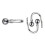(Chrome) Curtain Hold Backs Pair Metal Curtains Plain Ball Holdbacks 3