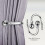 (Chrome) Curtain Hold Backs Pair Metal Curtains Plain Ball Holdbacks 4