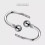 (Chrome) Curtain Hold Backs Pair Metal Curtains Plain Ball Holdbacks 5