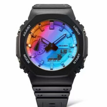 (Model8) 2024 Heren Sporthorloge LED Digitaal Quartz Horloge Nieuwste Originele Shock Auto Hand Light