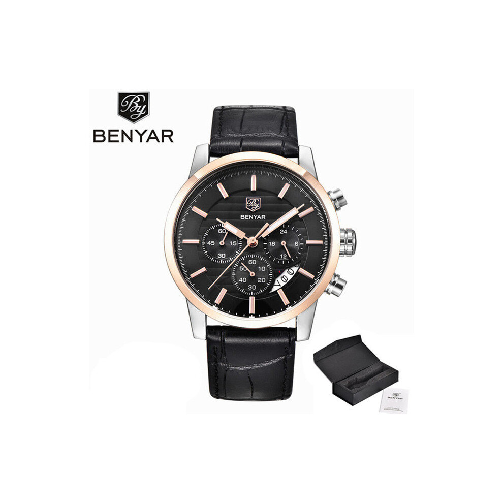 (BlackGold) BENYAR Design 2022 Nouvelles montres à quartz de sport haut de gamme pour hommes, multifonctions,