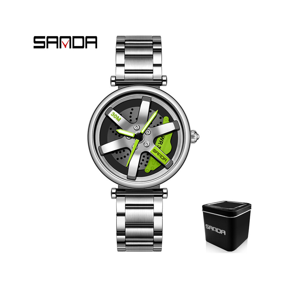 (FEMME 1) SANDA 1075 1073 Sport Hommes et Femmes Montre Top Marque Luxe Militaire Cadran Rotatif Étanche