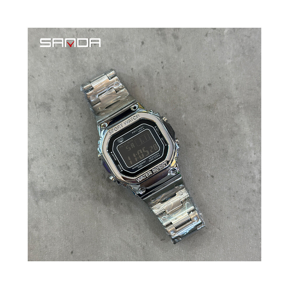 (F6) Montre de sport multifonctionnelle étanche pour homme, montre électronique
