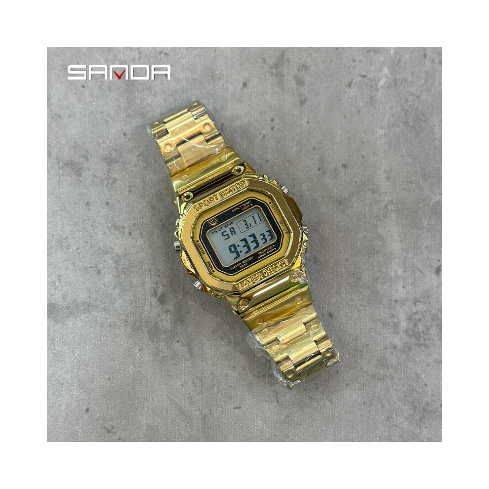 (E5) Montre de sport multifonctionnelle étanche pour homme, montre électronique