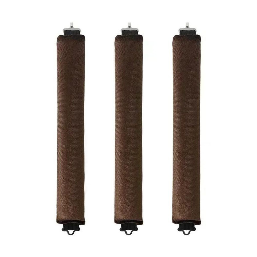 (brown) Heatless Hair Curler No Heat Hair Rollers Lazy Curling Rod Soft Curls Sleeping Hair Curler Flexi Rods Hair Styling Tools