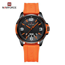 (BOO) NAVIFORCE 2023 Luxe Modehorloge voor Heren Klassieke Siliconen Band Waterdicht Sport Quartz Uurwerk