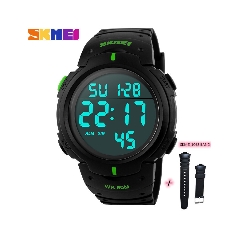 (couleur 3 avec bracelet) Marque SKMEI 1068 Femme/Homme Numérique Relogio Masculino Chronomètre Porte