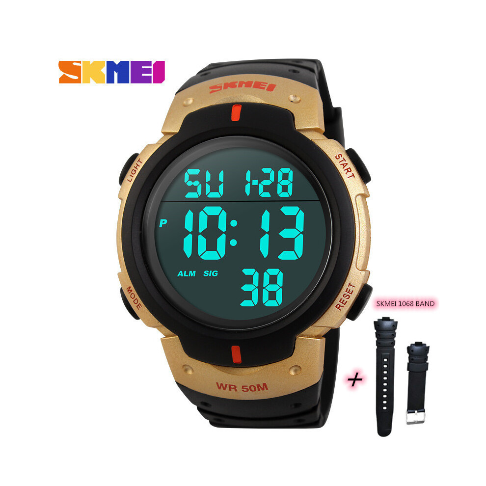 (couleur 6 avec bracelet) Marque SKMEI 1068 Femme/Homme Numérique Relogio Masculino Chronomètre Porte
