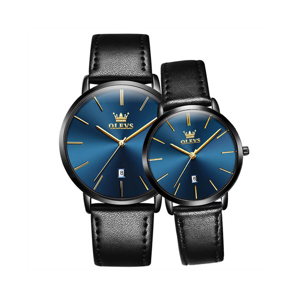 (couleur 04) Montre originale OLEVS pour couple, montre-bracelet étanche pour homme