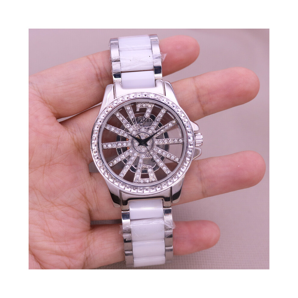 (36 mm) SOLDES !! Montre Melissa Crystal pour homme et femme à prix réduit, montre de luxe avec strass