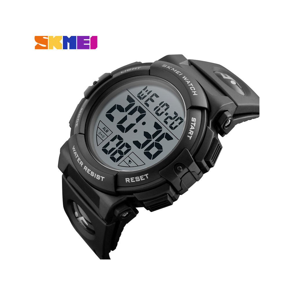 (noir) SKMEI Hommes LED Montres-bracelets Ronde Numérique Électronique Hommes Montre Étanche Pour Hommes