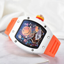 (grau) Top Deluxe Deluxe RM Ceramic Smile Trend 3-Pin-Funktion Automatische AAA-Quarz-Unisex-Uhr