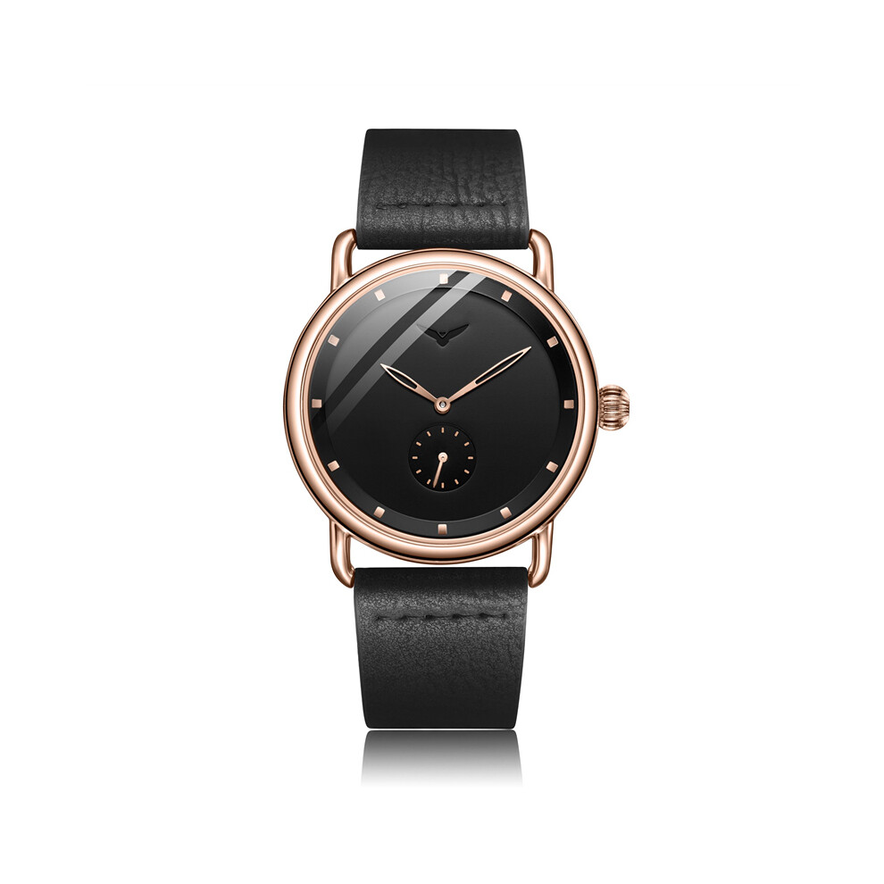 (rose noir) Nouvelle marque haut de gamme mode décontractée simple hommes montre homme montre-bracelet