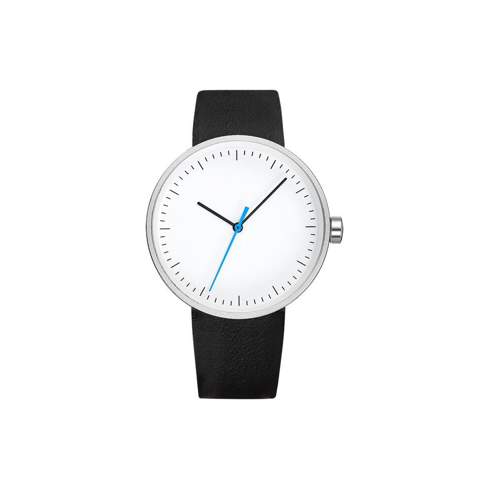 (noir argent-bleu) Montre BK80 Montre à quartz tendance simple Montre à quartz sport étanche pour homme