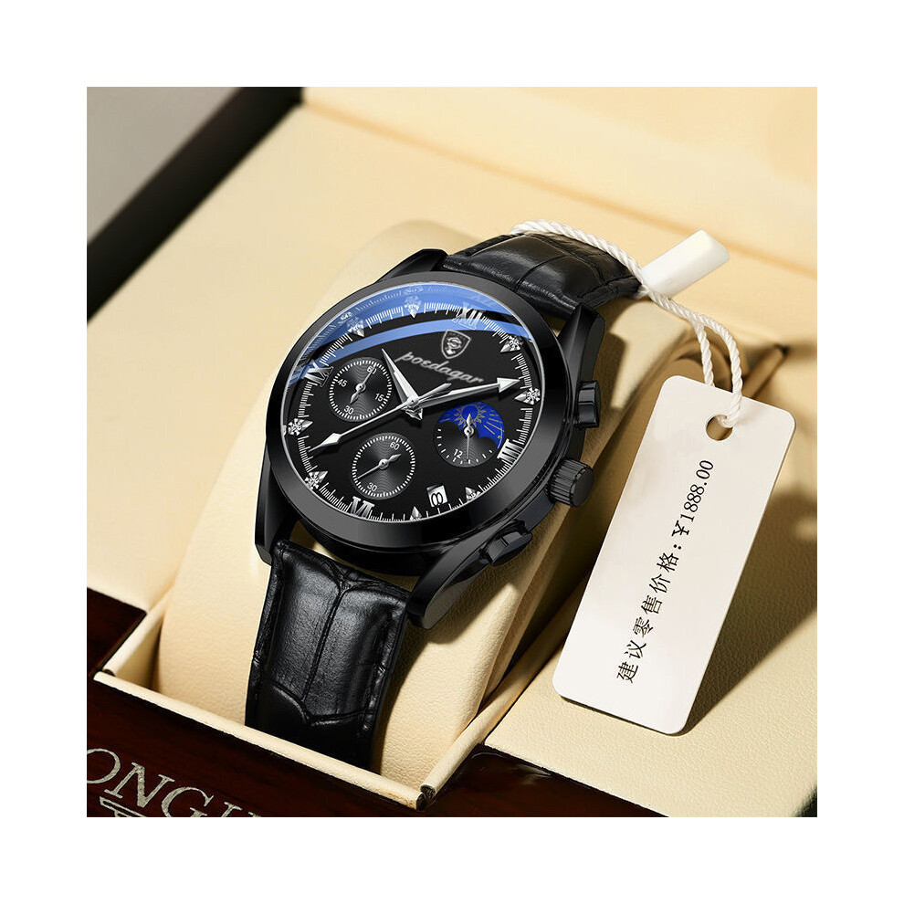 (8068 BK BK L) Montre homme nouvelle marque haut de gamme luxe étanche lumineux sport montre-bracelet