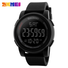 (1257 Zwart) SKMEI 1257 Luxe Herenhorloges Mode Vrijetijdssport Digitaal Horloge Voor Heren Waterdichte
