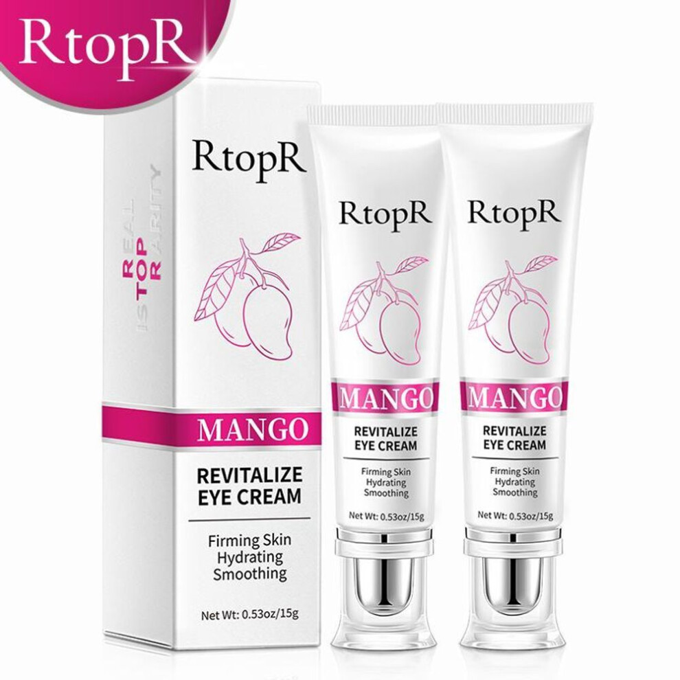 (2pcs) RtopR Mango Eye Cream Anti-puffiness Dark Circles Moisturizing And Moisturizing Around The Eyes Anti-Aging And Firming Around The Eyes