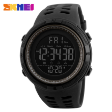 Montre-bracelet numérique militaire de sport SKMEI 1251 pour homme, étanche, avec compte à rebours électronique