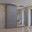 MN Furniture Sliding Doors Mirrored Wardrobes Shelves Grey 120cm 1