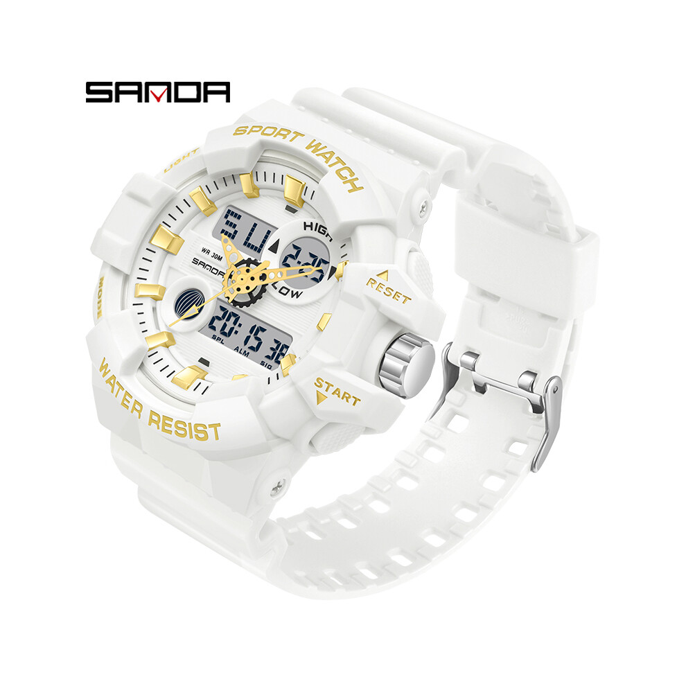 Montres de sport SANDA pour hommes, montres à quartz militaires de luxe de marque supérieure, étanches