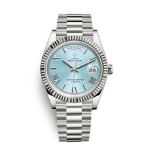 (Himmelblau) LGXIGE Original Casual Markenuhr Herren Top Luxus Edelstahl 3atm Wasserdicht Daydate